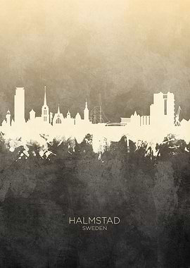 Halmstad Sweden Skyline