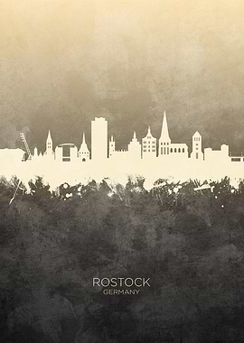 Rostock Germany Skyline