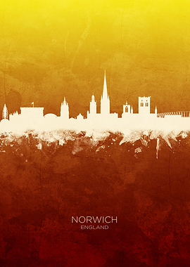 Norwich England Skyline