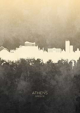 Athens Greece Skyline