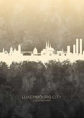 Luxembourg City Skyline