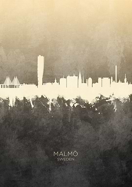 Malmo Sweden Skyline
