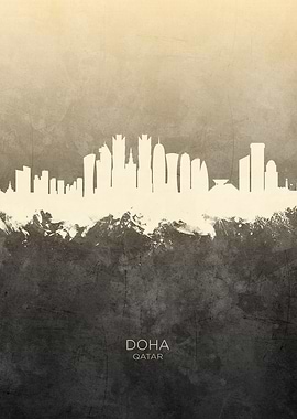 Doha Qatar Skyline