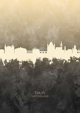 Thun Switzerland Skyline