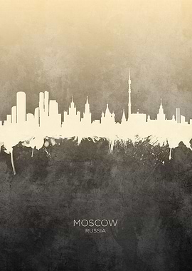 Moscow Russia Skyline