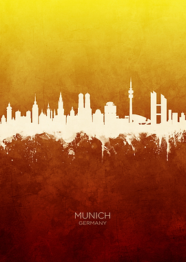 Munich Germany Skyline