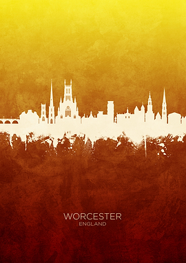 Worcester England Skyline