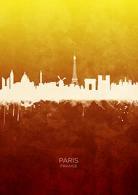 Paris France Skyline