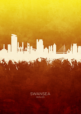 Swansea Wales Skyline