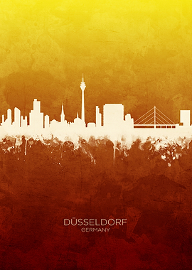 Dusseldorf Germany Skyline