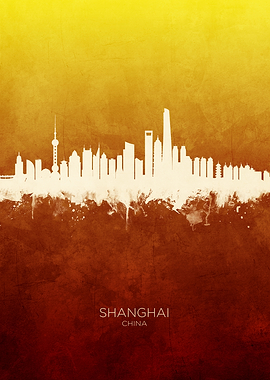 Shanghai China Skyline