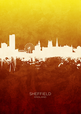 Sheffield England Skyline