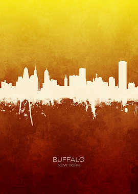 Buffalo New York Skyline
