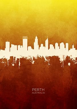 Perth Australia Skyline