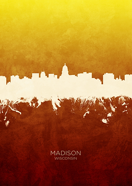 Madison Wisconsin Skyline