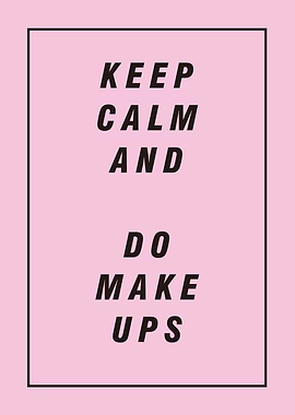 Makeup text poster
