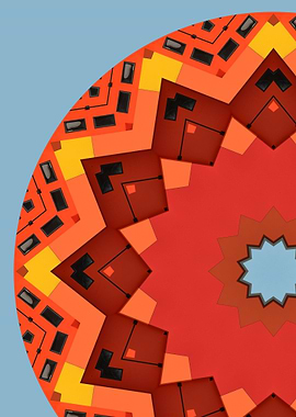 Color Block Mandala II