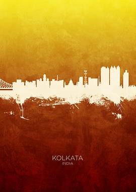 Kolkata India Skyline