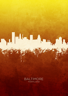 Baltimore Maryland Skyline
