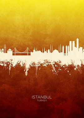 Istanbul Turkey Skyline