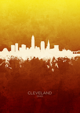 Cleveland Ohio Skyline