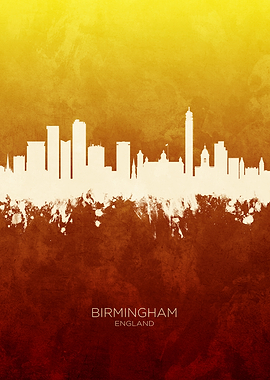 Birmingham England Skyline