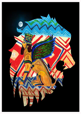 surrealistic lion king