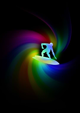 Colorful Surfer