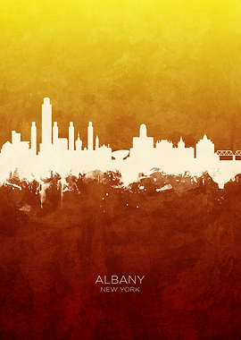 Albany New York Skyline