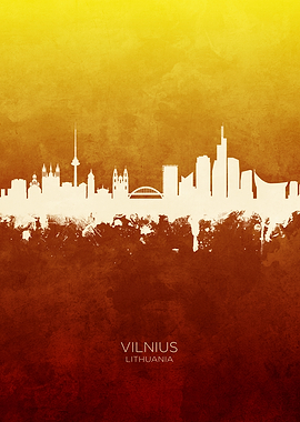 Vilnius Lithuania Skyline