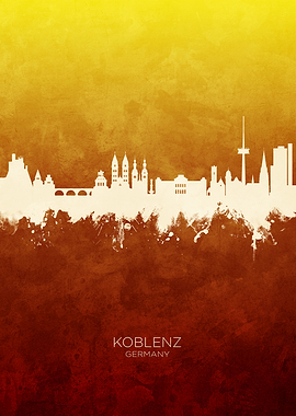 Koblenz Germany Skyline