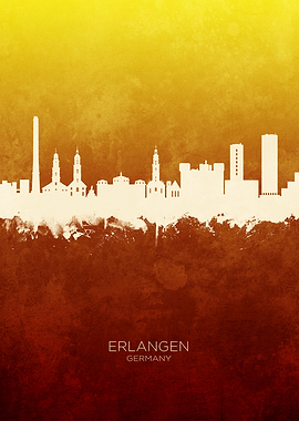 Erlangen Germany Skyline