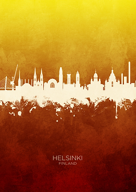Helsinki Finland Skyline