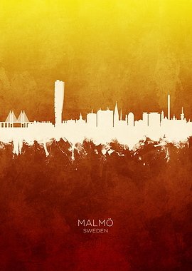 Malmo Sweden Skyline