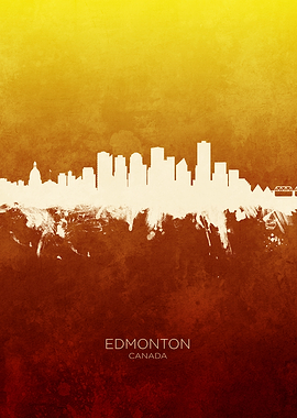 Edmonton Canada Skyline