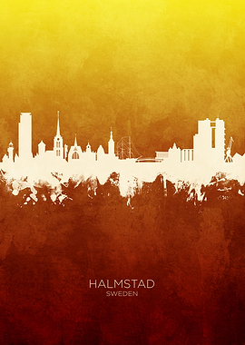 Halmstad Sweden Skyline