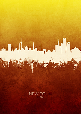 New Delhi India Skyline