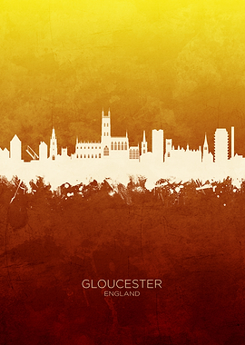 Gloucester England Skyline