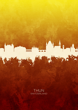Thun Switzerland Skyline