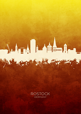 Rostock Germany Skyline
