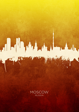 Moscow Russia Skyline