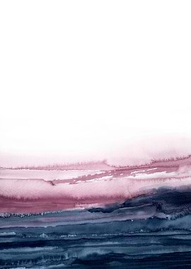 pink navy landscape