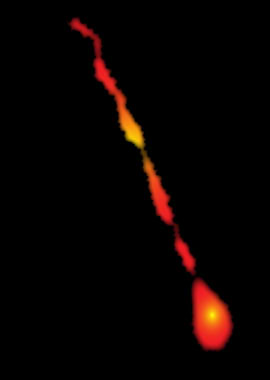 Red Flare In The Night Sky