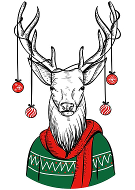 christmas deer