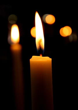 Candle lit