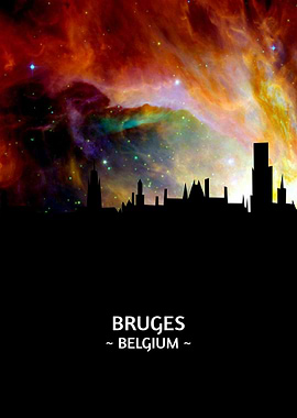 Bruges Belgium Skyline