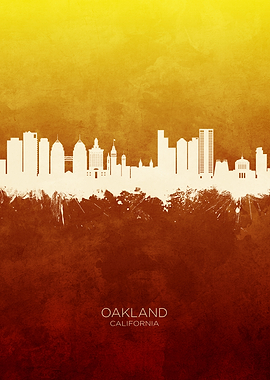 Oakland California Skyline