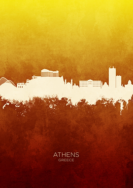 Athens Greece Skyline