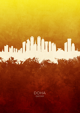 Doha Qatar Skyline