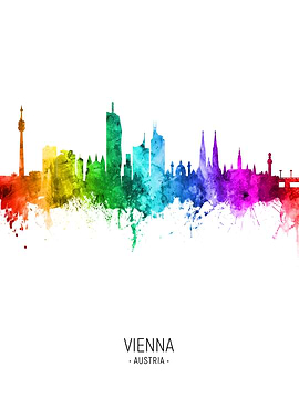 Vienna Austria Skyline